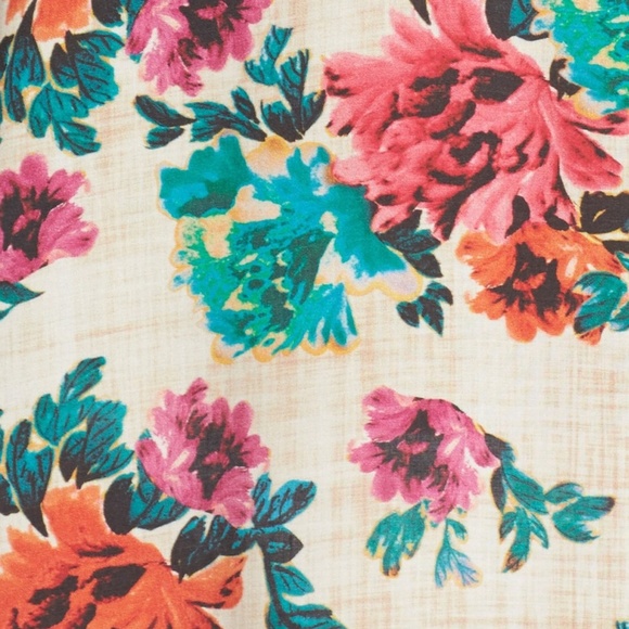 NWT ViX Fringe Trim Floral Cover-Up Dress Large - Picture 7 of 7